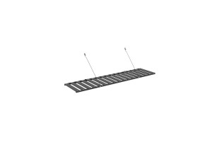 VITAVIA Gewächshaus Alu-Klappregal, 120 x 30 x 34 cm, schwarz