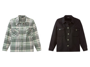 esmara® Damen Overshirt, aus weicher, wärmender Flanell-Qualität