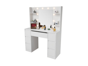 JUSKYS Schminktisch »Malia«, mit LED-Lampen