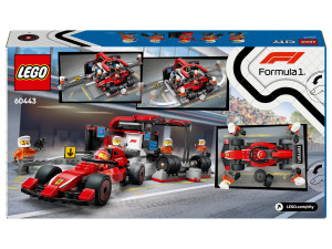 Lego CITY 60443 F1® Boxenstopp mit Boxencrew und Ferrari Flitzer