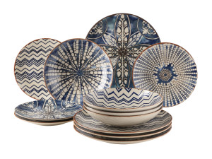 MÄSER Teller-Set »Iberico Blue«, 12-teilig