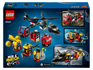 Lego CITY 60462 Helicopter, Fire Truck & Submarine Remix