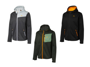 CRIVIT Herren Softshell-Jacke aus 3-lagigem Softshell-Material