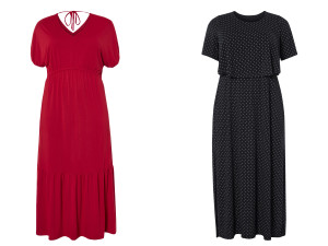 ESMARA® Damen Maxi-Kleid, mit recyceltem Material