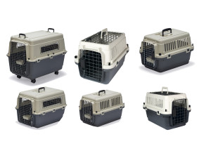 KARLIE Hunde Transportbox »Nomad«, grau/weiß
