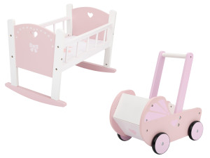 LUPILU® Puppenwiege / Puppenwagen