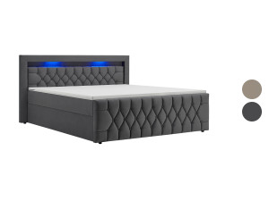 JUSKYS Boxspringbett Leona Samt