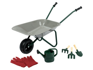 LUPILU® Schubkarre mit Gartenwerkzeug, 7-teilig