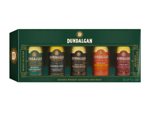5 x 50 ml Dundalgan Irish Whiskey Miniatur Geschenkset