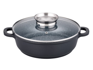 GSW Servierpfanne Gourmet GRANIT mit Aromadeckel