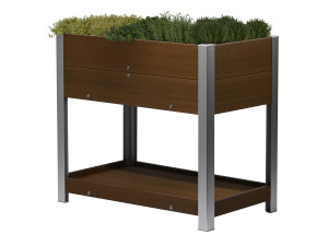 DOBAR WPC Hochbeet »Square«, 91 x 50 x 81 cm, braun