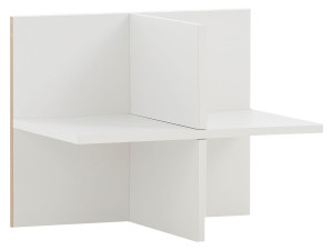SCHILDMEYER Büroserie 400 - Regalkreuz, modern, weiß