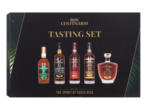 RON CENTENARIO Rum Tasting Set Entdeckerpaket - 5 x 50 ml, 40 % Vol