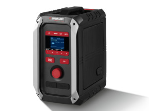 PARKSIDE PERFORMANCE® 20 V / 12 V / 230 V Akku-Baustellenradio »PBR 36 A1«, ohne Akku und Ladegerät, mit Netzteil