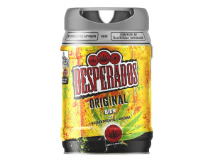 Desperados 5 Liter Bierfass mit Zapfhahn, Pfandfrei