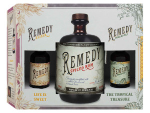 Spiced Rum 41,5% Vol + 5cl Remedy Pineapple 40% Vol + 5cl Remedy Elixir 34% Vol