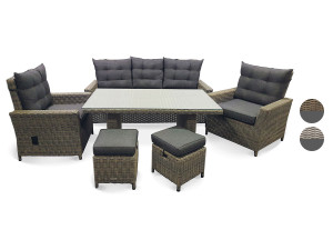 BELLAVISTA - HOME & GARDEN® Alu-Luxus Dining-Set »Asti«, 6-teilig