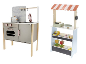 LUPILU® Spielküche / Kaufladen, 7-teilig / 35-teilig