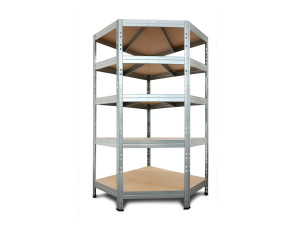 AR SHELVING Schwerlast Eckregal RIVET 180x90x45x64,5 cm