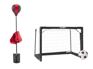 CRIVIT Boxset / Mini-Fußballtor mit Ball, inkl. Montagematerial