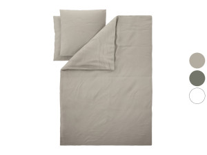 LIVARNO® Bettwäsche Baumwoll Leinen King Size 200 x 220 cm
