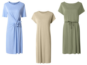 ESMARA® Damen Kleid mit Leinen