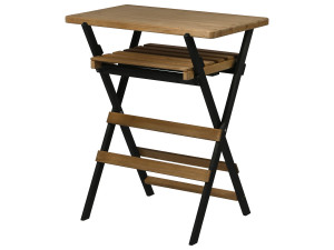 DOBAR Klappbarer Multifunktionstisch, aus Holz, L 70 x B 44 x H 81 cm
