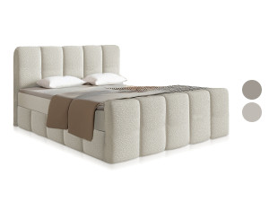 JUSKYS Boxspringbett »Manitoba«, mit Bouclé-Bezug