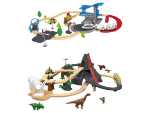 PLAYTIVE Eisenbahn-Set City-Express  Dinoland, für viele kreative Aufbauvarianten
