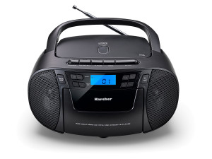 KARCHER RR 5045 tragbares Radio mit CD-Player, Kassettenplayer, UKW Radio, USB / AUX-In