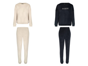 MEXX Damen Fleece Pyjama, Regular Fit