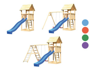 Akubi Spielturm »Lotti« mit Rutsche, Massivholz