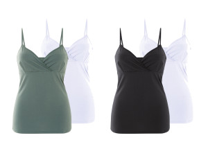 esmara® Damen Still-Tops, 2 Stück, mit Bio-Baumwolle