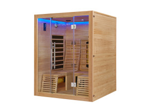 ARTSAUNA Infrarotkabine »Helsinki150«, mit Dual-Technologie und Hemlockholz