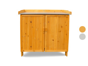 HABAU Gartentisch mit Unterschrank und Arbeitsfläche, 98 x 48 x 95 cm, Holz