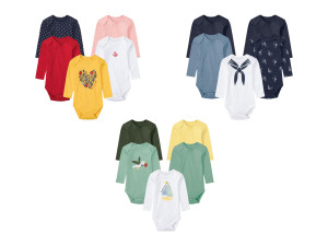 LUPILU® Baby Bodies, reine Bio-Baumwolle, 5 Stück
