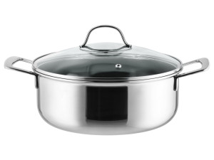 SILVERCREST® Premium-Edelstahltopf mit Wabenstruktur, Ø 24 cm