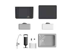 CRIVIT Mobiles Waschbecken, 5 l Tank