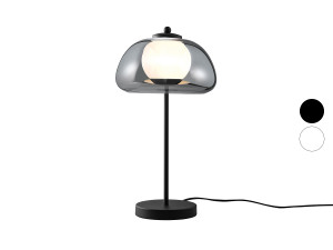 LIVARNO HOME LED-Tischleuchte, Lampenschirm aus hochwertigem Glas