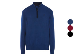 LIVERGY® U.S. x Grand Polo Herren Stricktroyer, mit Stickerei