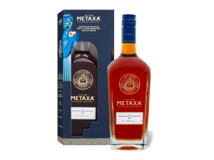 METAXA 12 Stars mit Geschenkbox und Socken 40% Vol