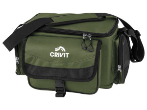 CRIVIT Angelzubehörtasche, Inkl. 4 Boxen für Angelzubehör
