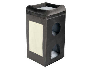 zoofari® Kratztonne mit Kissen, 39 x 77 x 39 cm