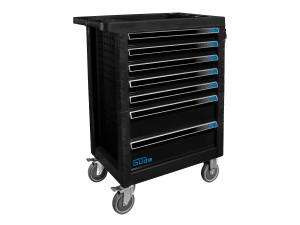 GÜDE Werkstattwagen »GW7 Black Line«, mit 165-teiligem Werkzeugset