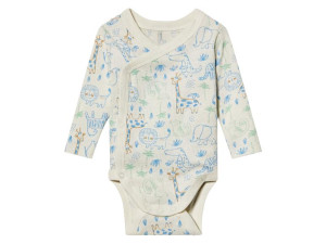 lupilu® Chlapčenské zavinovacie body pre bábätká (50/56, biela)