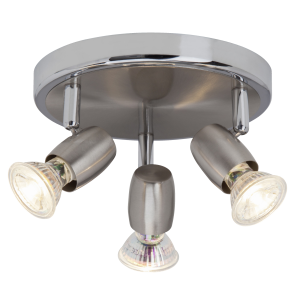 Spotrondell, schwenkbar, Ø 19 cm, GU10, 4,5W, 345lm, 3000K, inkl. LEDs