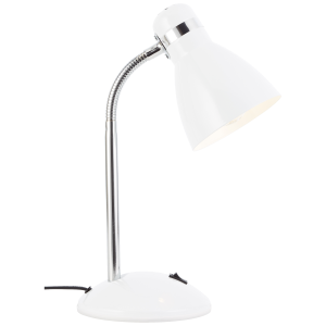 Schreibtischlampe, 34 x 14 cm, E27, max. 25 W, schwenkbar, weiß