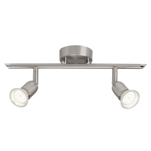 LED Spotrohr, 22,5 cm Breite, Ø 5 cm, GU10, 3 W, 300 lm, Metall/Glas