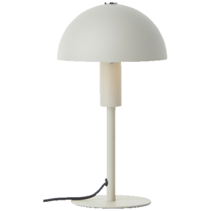 Pilz-Design Tischlampe, H 27 cm, Ø 15 cm, E14-Fassung, Metall, beige