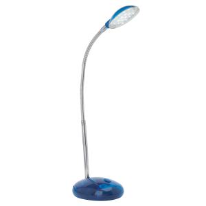 LED Schreibtischlampe, einstellbar, 32cm Höhe, 2W, 140 lm, blau
